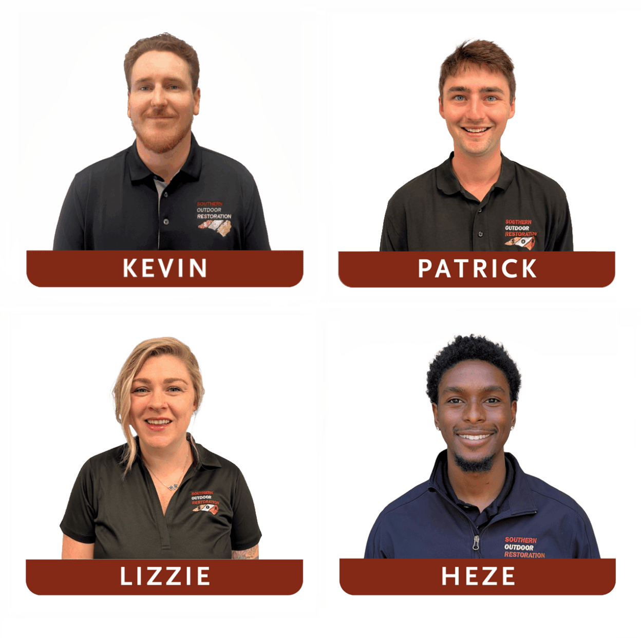 Kevin, Patrick, Lizzie, and Heze